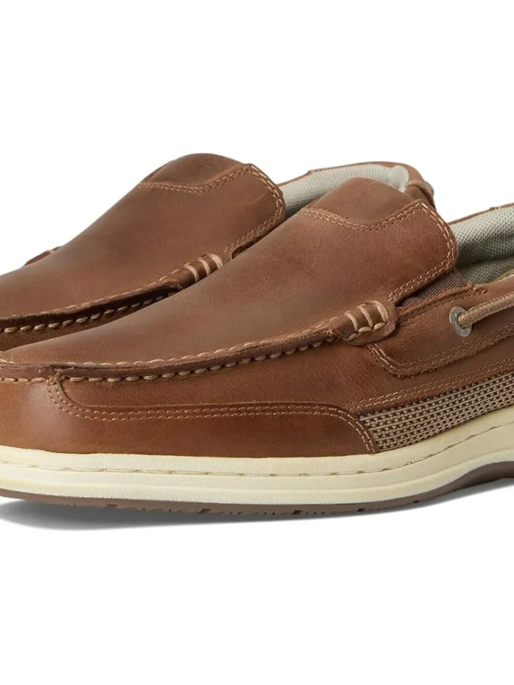 Dockers Tiller Dark Tan Boat Shoes Size 8.5 MENS with Stain Defender